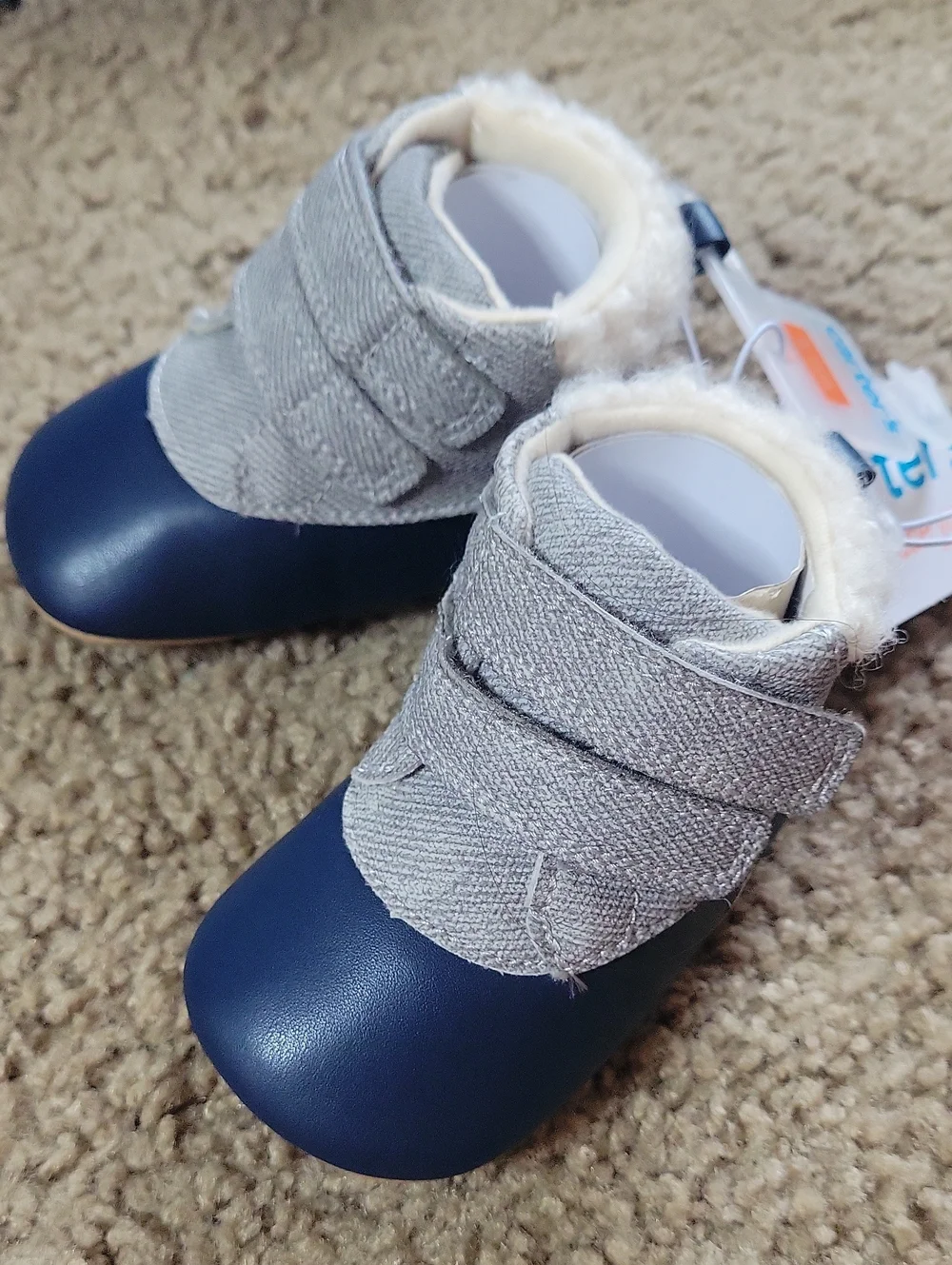 Carter's Baby Walker Booties with Plush Lining